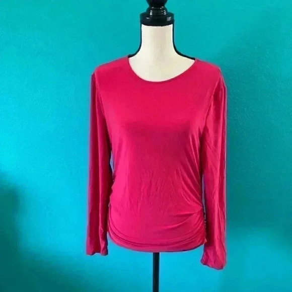 New with tags zara bright pink long sleeve shirt in size small - Picture 1 of 4